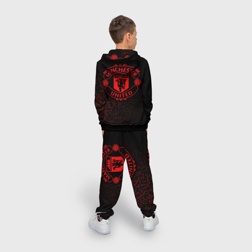 Детский 3D костюм с принтом Манчестер Юнайтед, вид сзади #2
