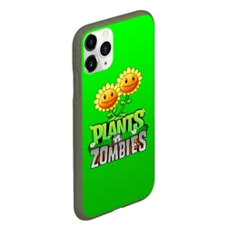 Чехол для iPhone 11 Pro Max матовый Plants vs zombies - фото 2