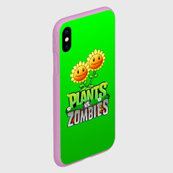 Чехол для iPhone XS Max матовый Plants vs zombies - фото 2