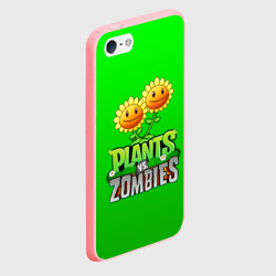 Чехол для iPhone 5/5S матовый Plants vs zombies - фото 2