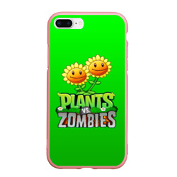 Чехол для iPhone 7Plus/8 Plus матовый Plants vs zombies