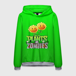 Мужская толстовка 3D Plants vs zombies