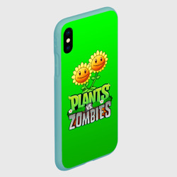 Чехол для iPhone XS Max матовый Plants vs zombies - фото 2
