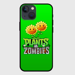 Чехол для iPhone 13 mini Plants vs zombies