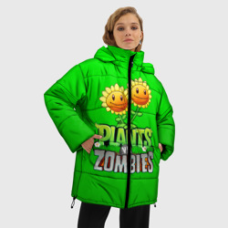 Женская зимняя куртка Oversize Plants vs zombies - фото 2