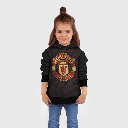 Детская толстовка 3D Манчестер Юнайтед, цвет черный - фото 4