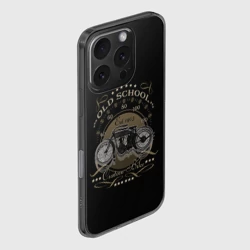 Чехол для iPhone 16 Pro Max силиконовый с защитой камеры Old school custom bike - фото 2