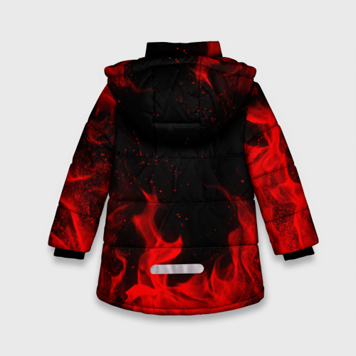 Зимняя куртка для девочек 3D Ария, цвет черный - фото 2