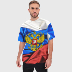 Мужская футболка oversize 3D Россия - фото 2