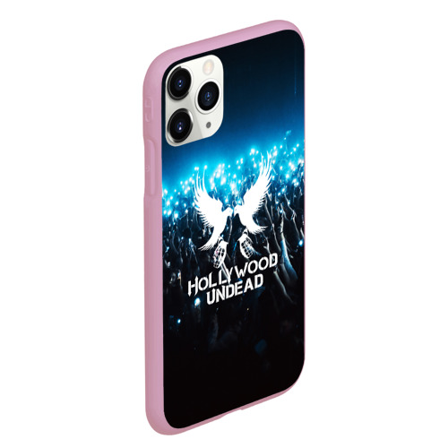 Чехол для iPhone 11 Pro Max матовый Hollywood Undead, цвет розовый - фото 3