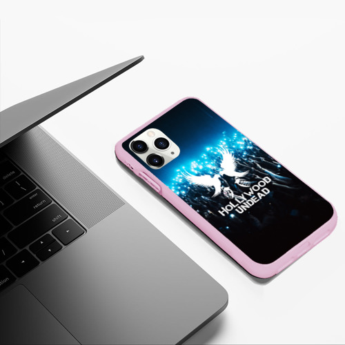 Чехол для iPhone 11 Pro Max матовый Hollywood Undead, цвет розовый - фото 5