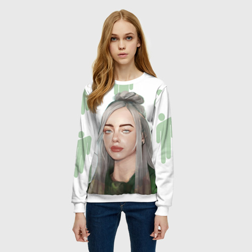 Женский свитшот 3D BILLIE EILISH - фото 3