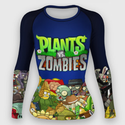 Женский рашгард 3D Plants vs zombies