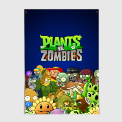 Постер Plants vs zombies