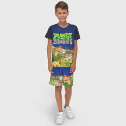 Детский костюм с шортами 3D Plants vs zombies - фото 2