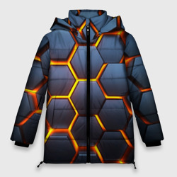Женская зимняя куртка Oversize 3D бронь