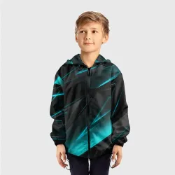 Детская ветровка 3D Geometry stripes neon - фото 2