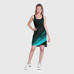 Платье-майка 3D Geometry stripes neon - фото 2
