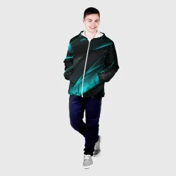 Мужская куртка 3D Geometry stripes neon - фото 2
