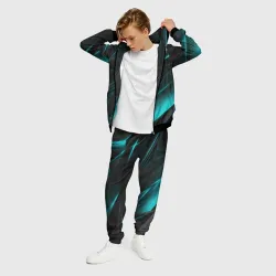 Мужской костюм 3D Geometry stripes neon - фото 2