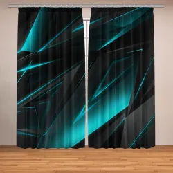 Фотошторы Geometry stripes neon