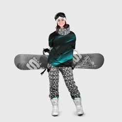 Накидка на куртку 3D Geometry stripes neon - фото 2
