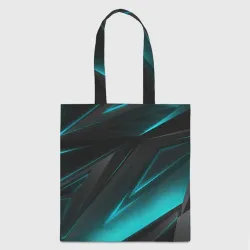 Шоппер 3D Geometry stripes neon