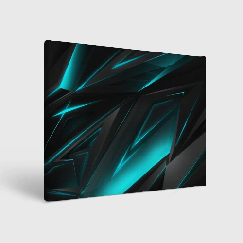 Холст прямоугольный Geometry stripes neon
