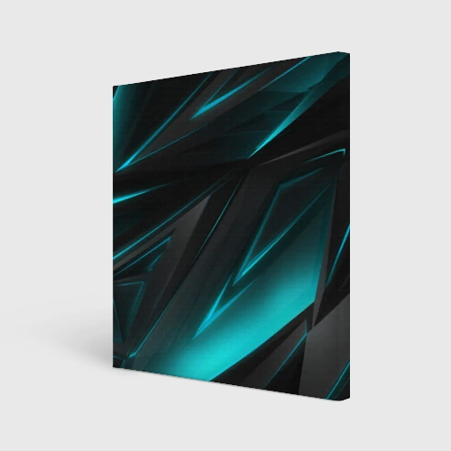 Холст квадратный Geometry stripes neon