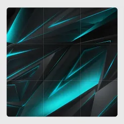 Магнитный плакат 3Х3 Geometry stripes neon