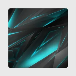 Магнит виниловый Квадрат Geometry stripes neon