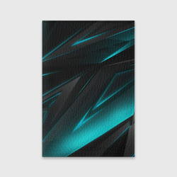 Обложка для паспорта матовая кожа Geometry stripes neon