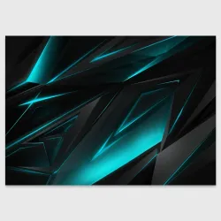 Поздравительная открытка Geometry stripes neon