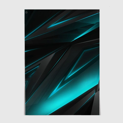 Постер Geometry stripes neon
