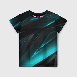 Детская футболка 3D Geometry stripes neon