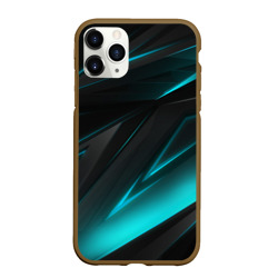 Чехол для iPhone 11 Pro Max матовый Geometry stripes neon