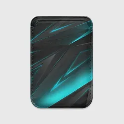 Картхолдер Magsafe магнитный Geometry stripes neon