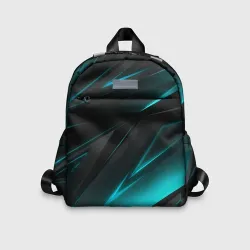 Детский рюкзак 3D Geometry stripes neon