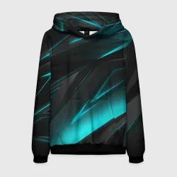 Мужская толстовка 3D Geometry stripes neon