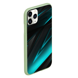 Чехол для iPhone 11 Pro матовый Geometry stripes neon - фото 2