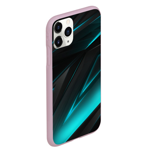 Чехол для iPhone 11 Pro матовый Geometry stripes neon, цвет розовый - фото 3