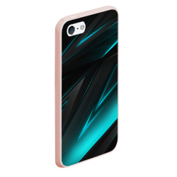 Чехол для iPhone 5/5S матовый Geometry stripes neon - фото 2