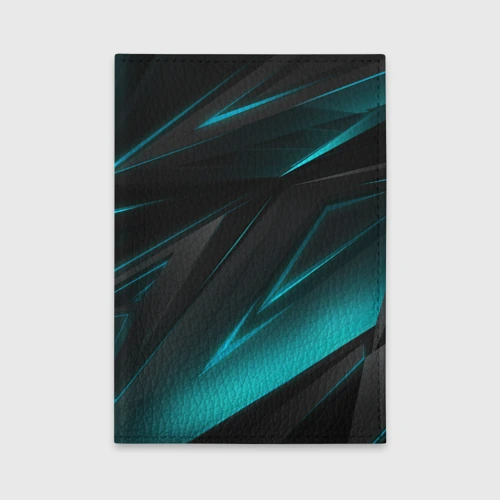 Обложка для автодокументов Geometry stripes neon