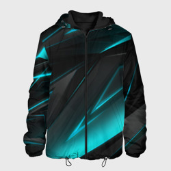 Мужская куртка 3D Geometry stripes neon