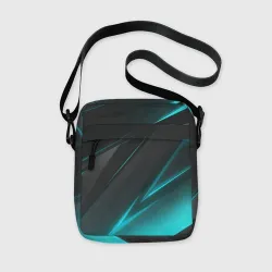 Сумка через плечо 3D Geometry stripes neon