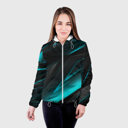 Женская куртка 3D Geometry stripes neon - фото 2