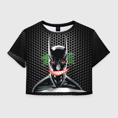 Женская футболка Crop-top 3D Batman - The Joker Фото 01 Женская футболка Crop-top 3D Batman - The Joker Фото 01