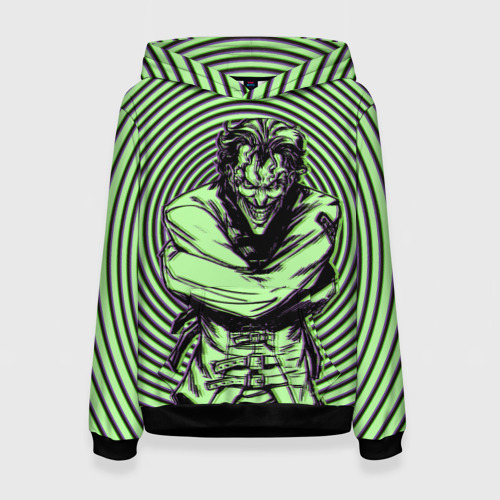 Женская толстовка 3D Joker in a straitjacket Фото 01 Женская толстовка 3D Joker in a straitjacket Фото 01