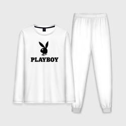 Мужская пижама с лонгсливом хлопок Playboy