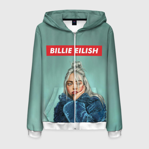 Мужская Толстовка на молнии BILLIE EILISH (3D)